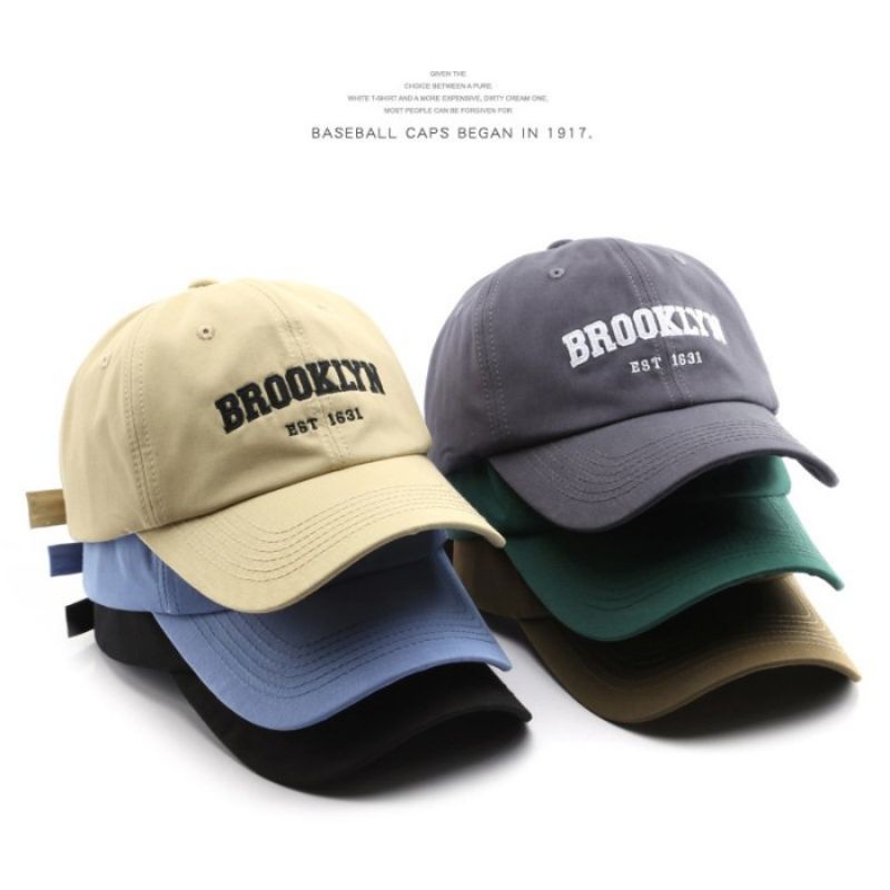 Topi Baseball premium pria wanita keren Termurah Bordir BROOKLYN