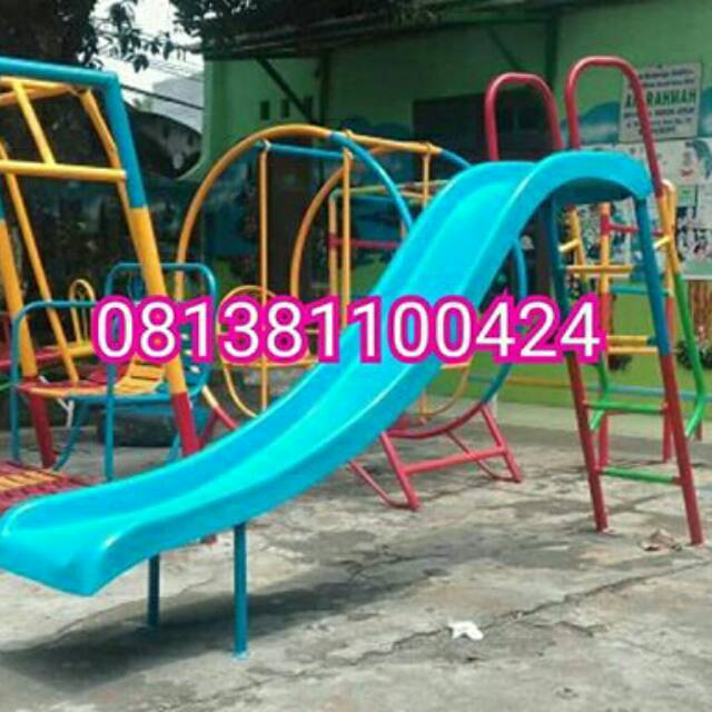 Perosotan fiber seluncuran anak mainan anak paud harga hanya untuk perosotan saja free ongkir jkt