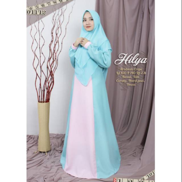 Akifa || Gamis Hilya Arabian set jilbab