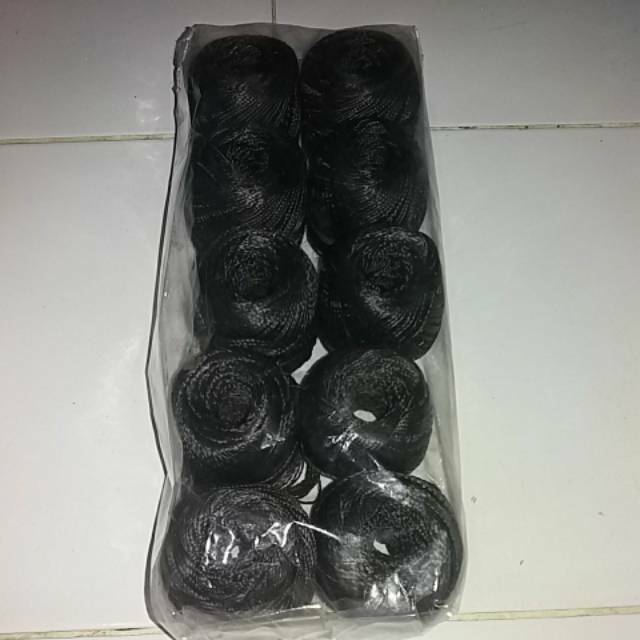 Jual Benang Rajut Nilon D Warna Hitam Shopee Indonesia