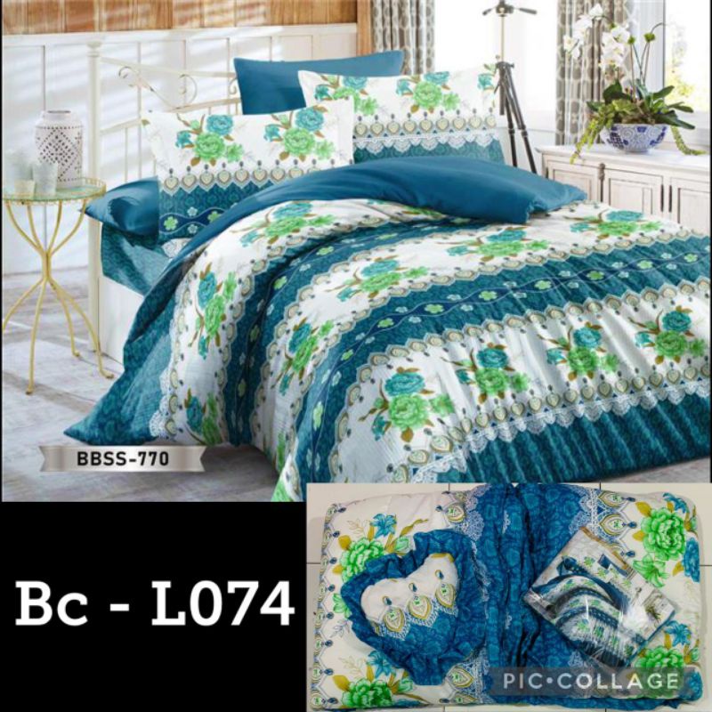 12.12 Natasha Bed Cover set + sprei King Ukuran 180x200