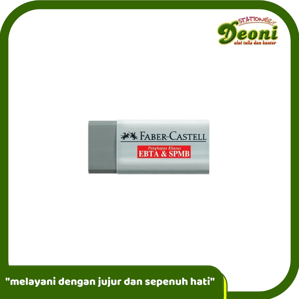 

FABER-CASTELL Eraser Medium Grey Penghapus Khusus EBTA / SPMB