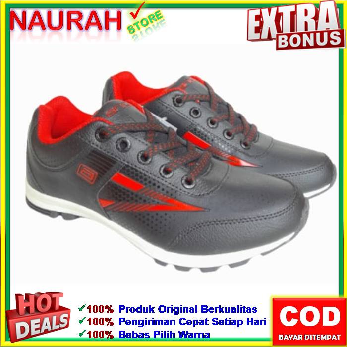 SEPATU PRIA ANDO MORGAN &amp; COMANDO PEREKAT VELCRO ORIGINAL SNEAKERS SEKOLAH KULIAH FORMAL SPORTY GAUL