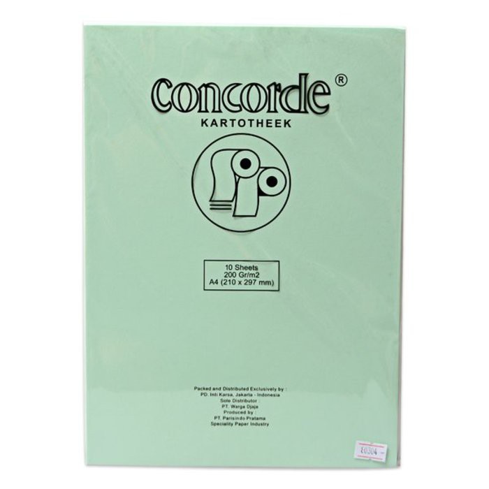 

KERTAS CONCORDE A4 200 GR 80304 GREEN