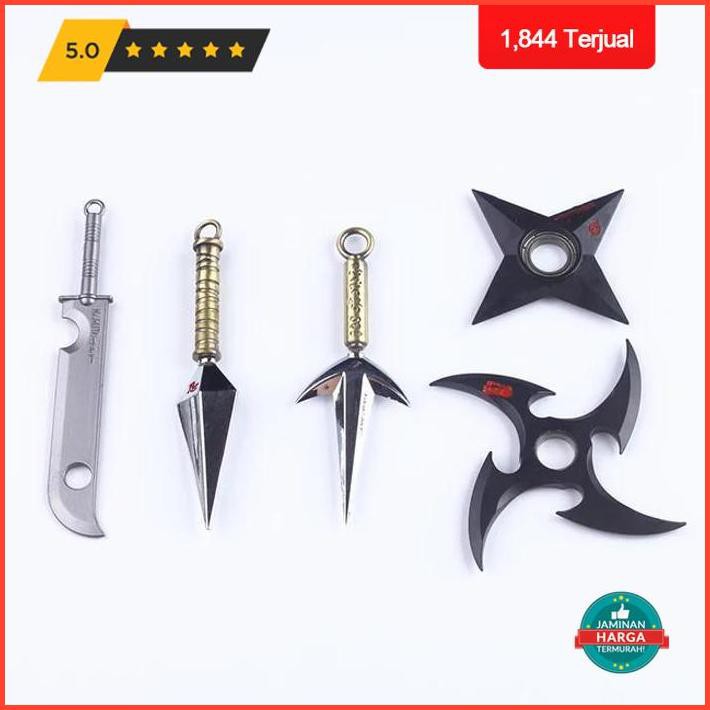 Mainan Anak Extra Cashback Set Kunai Minato Kunai Ninja Pedang Zabuza Akatsuki Shuriken Naruto