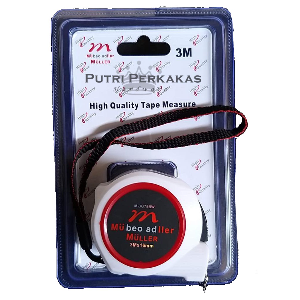 Meteran Tukang Muller 3m | Meteran Autostop 3 m