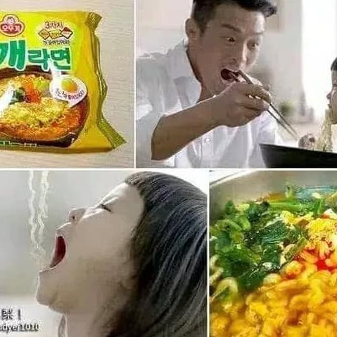 

Hot Items Korean Ottogi Sesame Ramen Spicy Egg Noodle Mie Instant Telor Korea