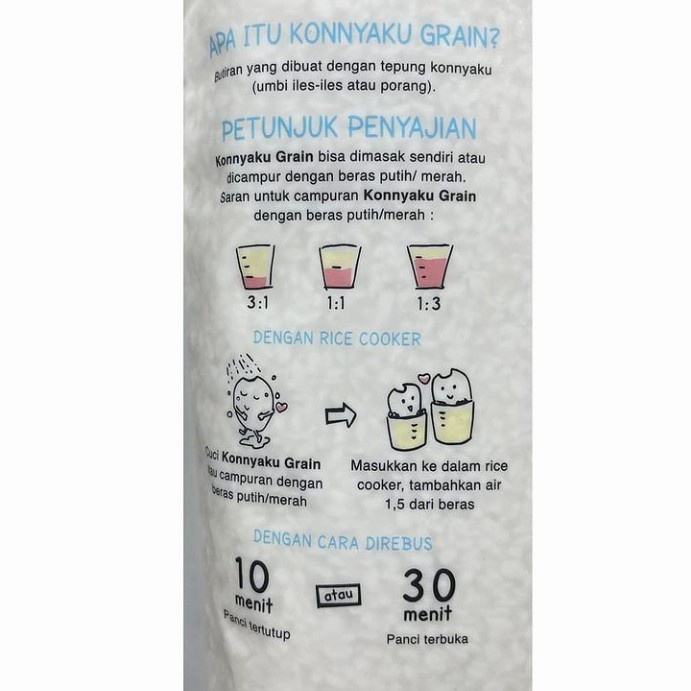 

RB22 Beras Shirataki 1kg Mr Ishii Beras Analog - Konnyaku Grain Dry Shirataki Cocok Untuk Diet Keto