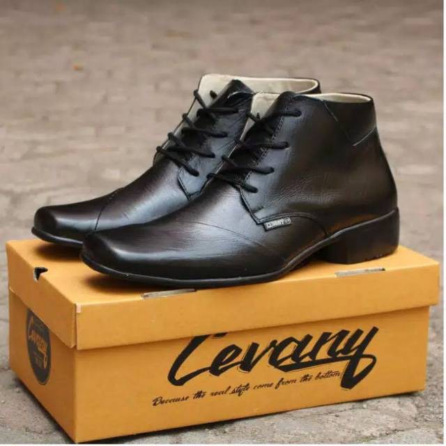 SEPATU PRIA PANTOFEL KULIT KERJA KANTOR FORMAL PESTA IMPORT CEVANY tomshop
