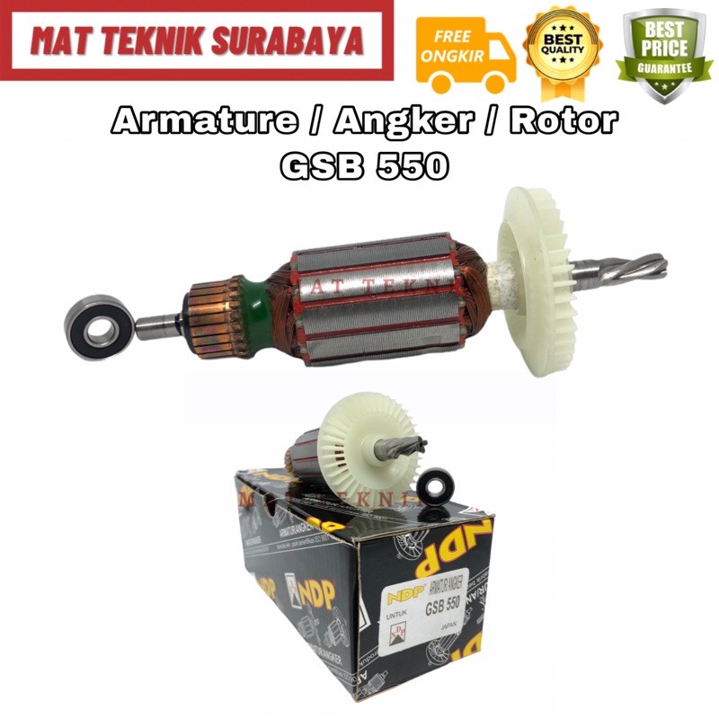 NDP Armature / Angker / Rotor Mesin Bor 13mm GSB 550 GSB550 Bosch