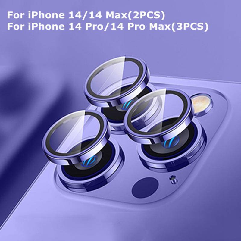 Pelindung Lensa Kamera Belakang Bahan Metal Untuk iPhone 14 Pro Max 14 Plus 14pro