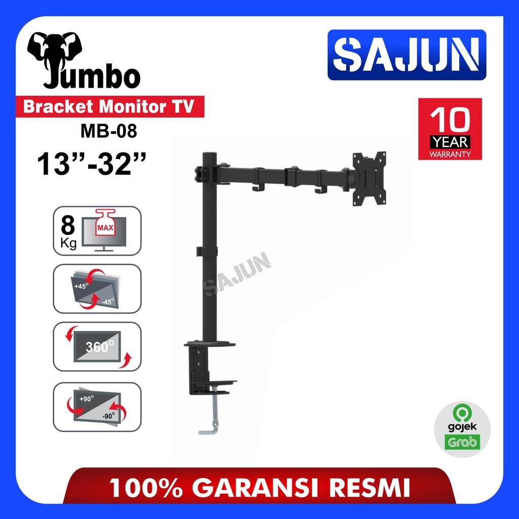 JUMBO Bracket Monitor TV 13-32 Inch Bracket Meja MB-07 / MB-08 / MB-11