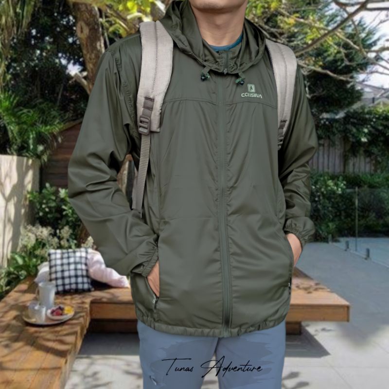 JAKCKET PARASUT WATERPROOF QUICK START CONSINA ULTRALIGHT JAKET OLAHRAGA,JOGGING,LARI,BERSEPEDA,GYM 