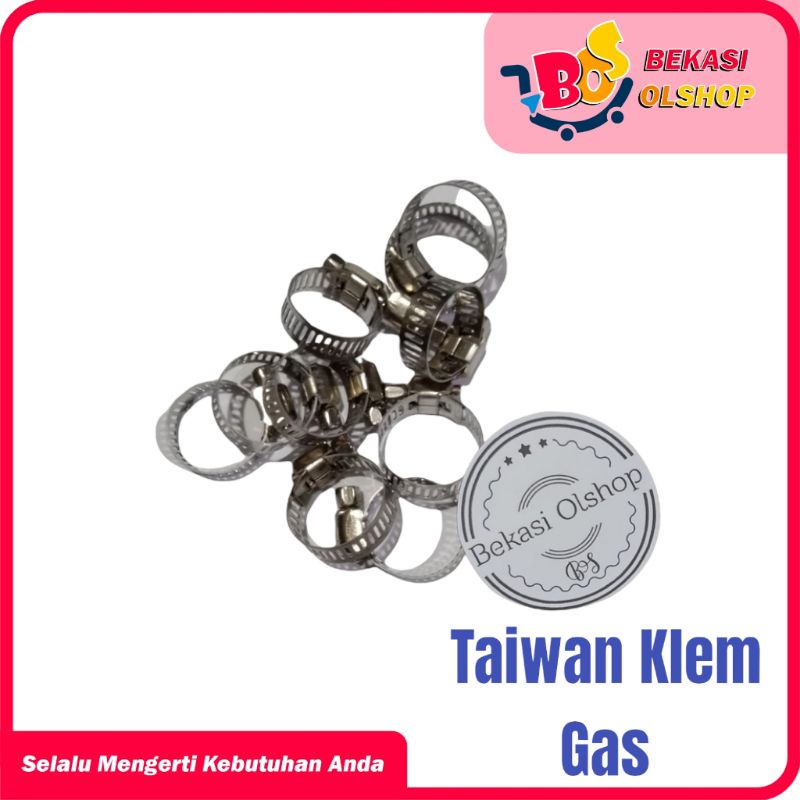 Taiwan Klem Selang Gas / Hose Clamp Cincin Selang Regulator