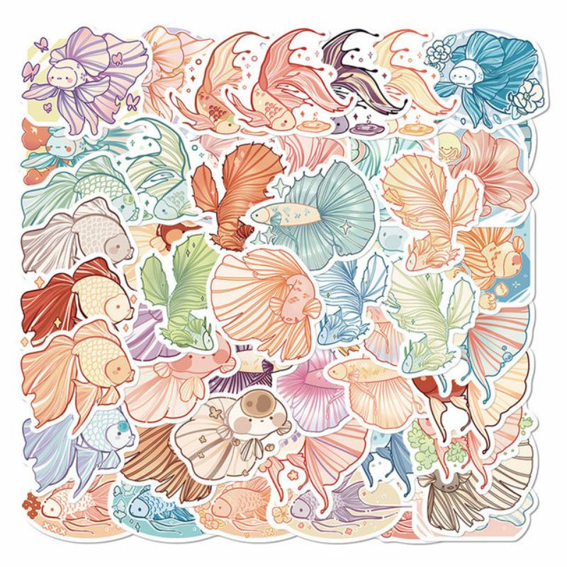 

Stiker Aesthetic Ikan Cupang Pack Style 260286- Stiker Aesthetic Keren Imut Laptop, Aksesoris Hp, Anti Air, Motif, Helm, Tumbler, Koper, Kulkas