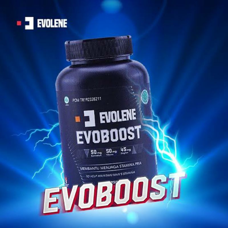 0Evolene EVOBOOST 60 Caps Kapsul Evo Boost Testoterone Booster Testobooster BPOM HALAL MUI