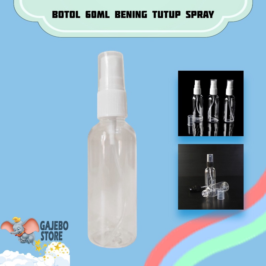 BOTOL PLASTIK 60ML SPRAY HARGA GROSIR / BOTOL SPRAY 60ML BOTOL ISI ULANG