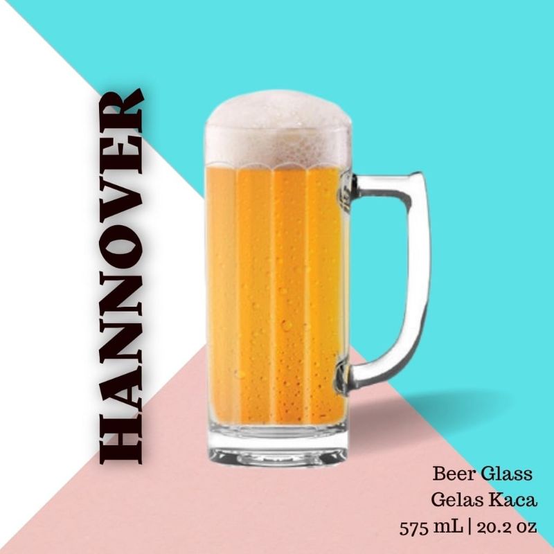 1pcs Gelas Hannover Gelas Kaca Gelas Mug Gelas Gagang Gelas Jus Gelas Tinggi