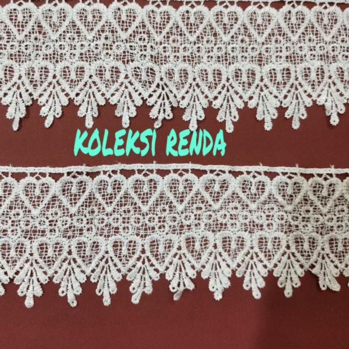 ♘ RENDA GIPER LEBAR 10CM, RENDA BORDIR LEBAR 10CM ISI 15 YARD ♗