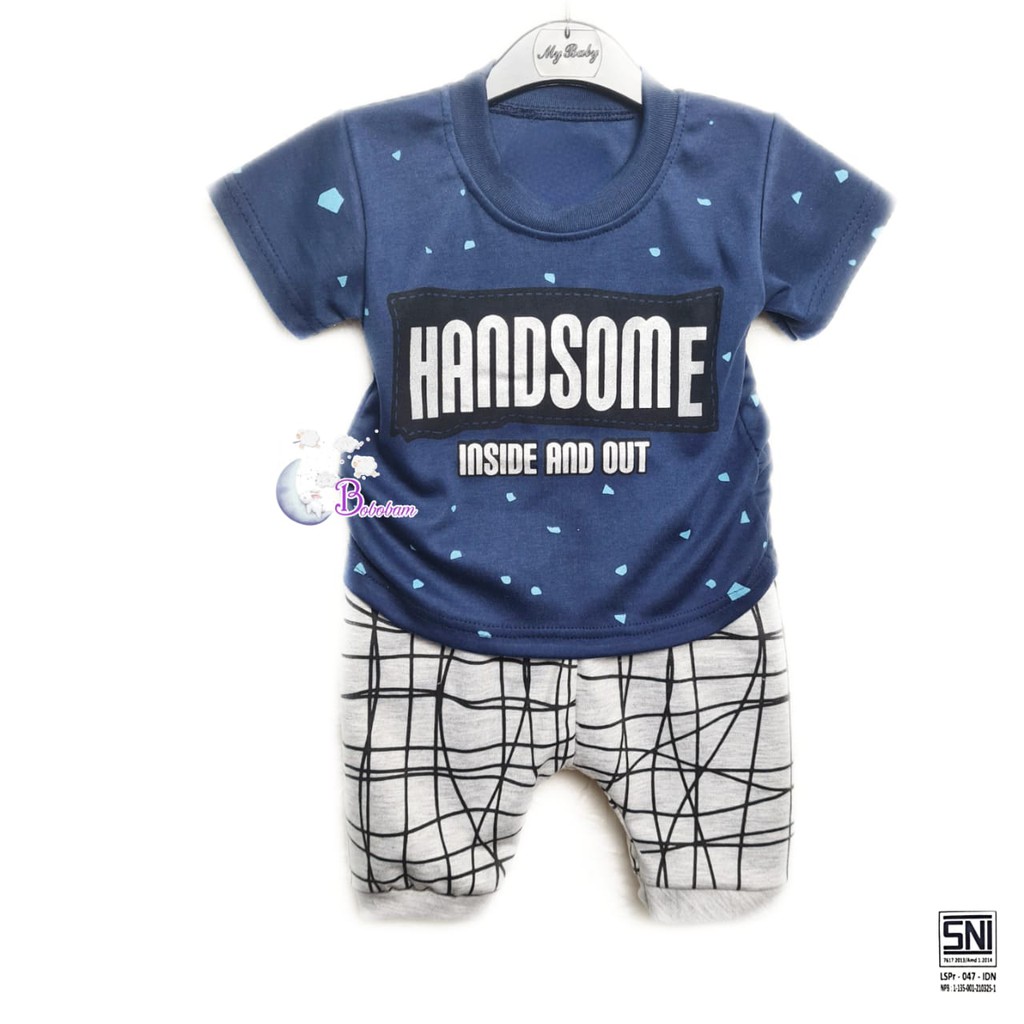 ECER BOBOBAM BAJU KAOS HANDSOME ANAK LAKI-LAKI / SETELAN ANAK HARGA GROSIR