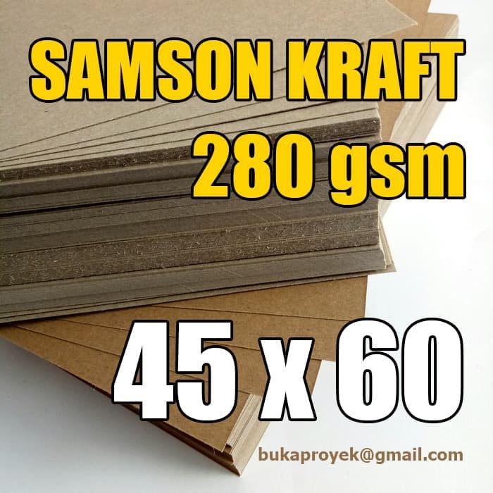 

Kertas Samson Kraft Tebal 280 gsm - Ukuran 45 x 60 cm