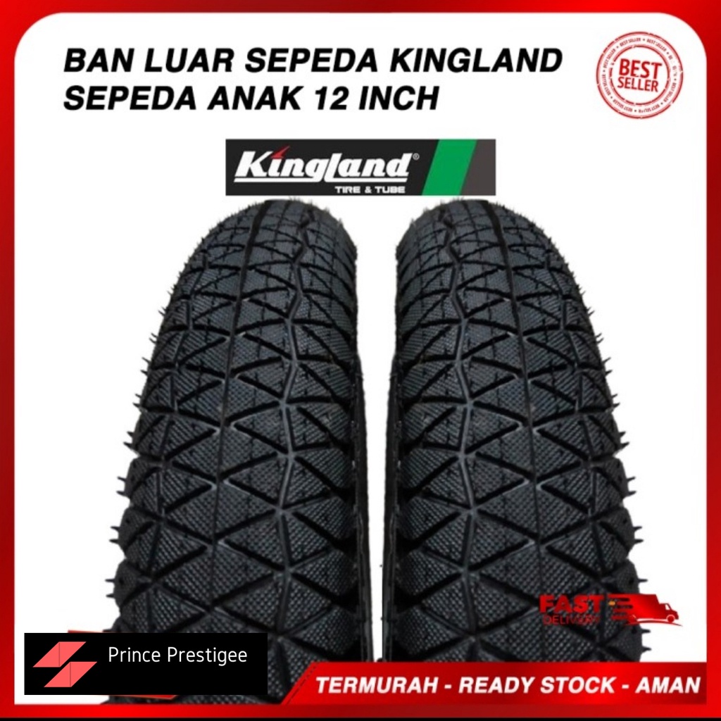 Ban LUAR Sepeda Anak 12" Ban luar Sepeda 12 inch ATLANTIS KINGLAND