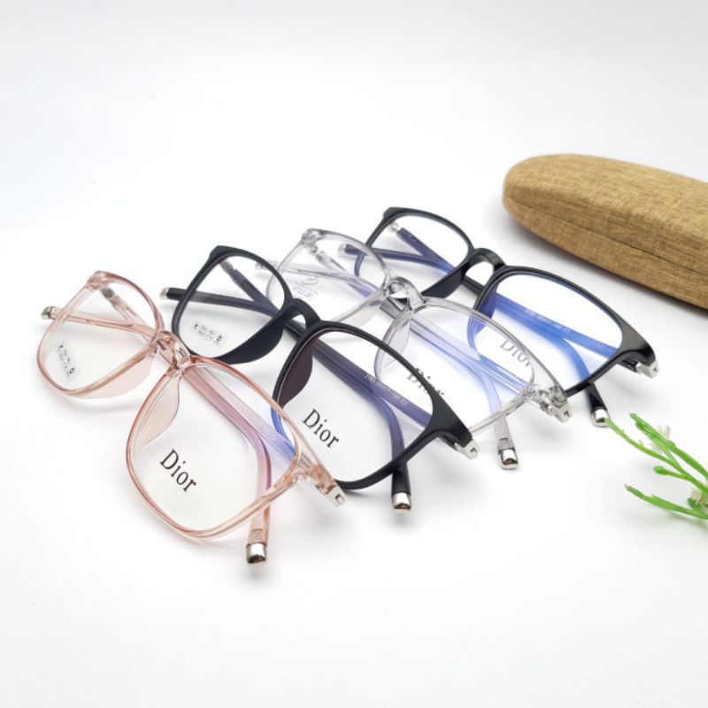 kacamata kotak pket lnsa blue chromic minus|normal anti radiasi