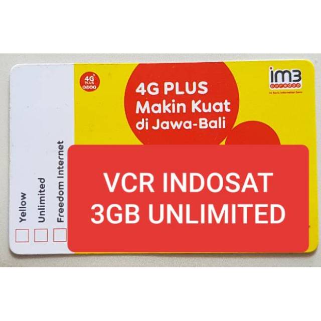 Indosat 3gb unlimited