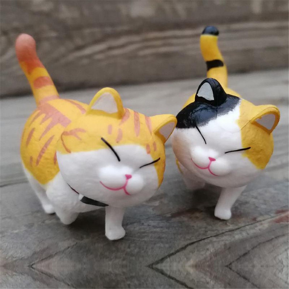 1pc Mainan Kapsul Mini Buatan Tangan Desain Kartun Anime Kucing Untuk Dekorasi