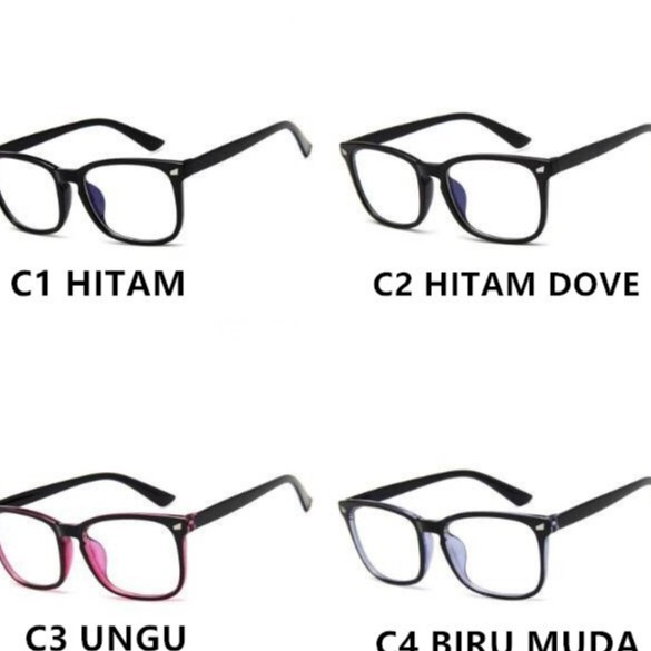 (COD) Kacamata Optik Frame Plastik Kacamata Anti Radiasi Wanita MALLSHOPPING