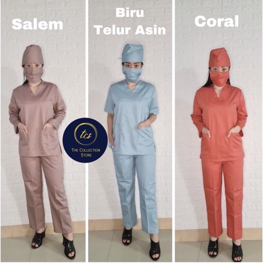 BAJU OK MEDELLIN / BAJU OKA , BAJU JAGA / SCRUB MEDIS , BAJU PERAWAT (UNISEX)