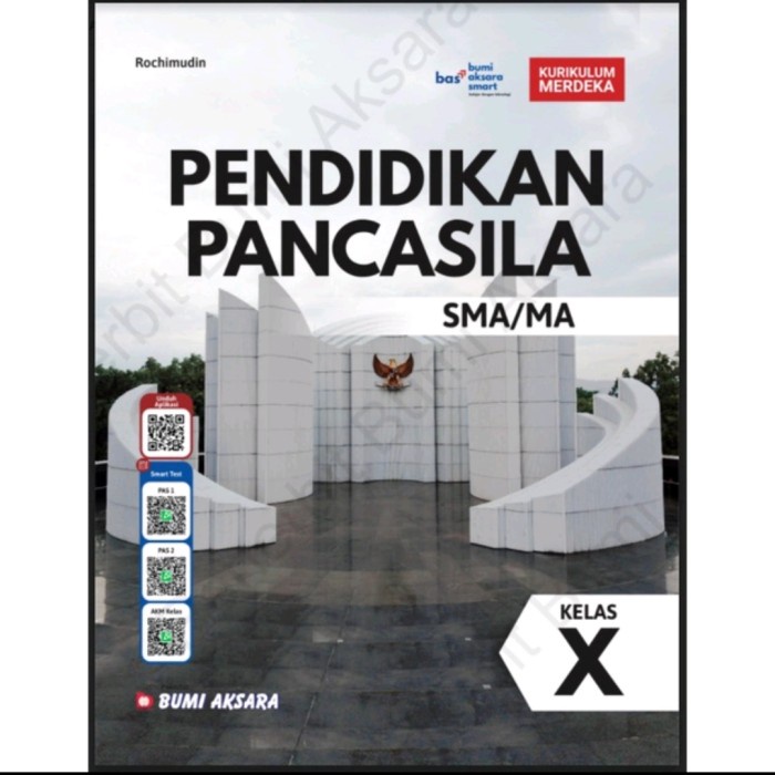Buku SMA MA Kelas X PENDIDIKAN PANCASILA KURIKULUM MERDEKA AJ-PNDK