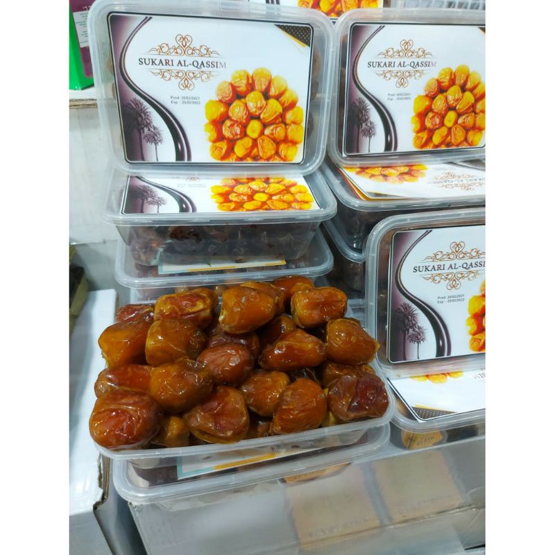 

kurma sukari 1kg premium alqoshem kemasan tinkwall