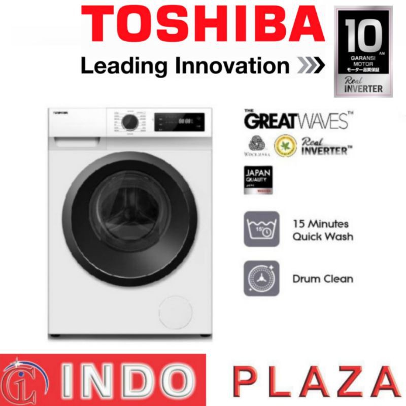 MESIN CUCI FRONT LOADING 8.5 Kg - 9.5 Kg / 9 Kg INVERTER TOSHIBA TW-BH95S2N