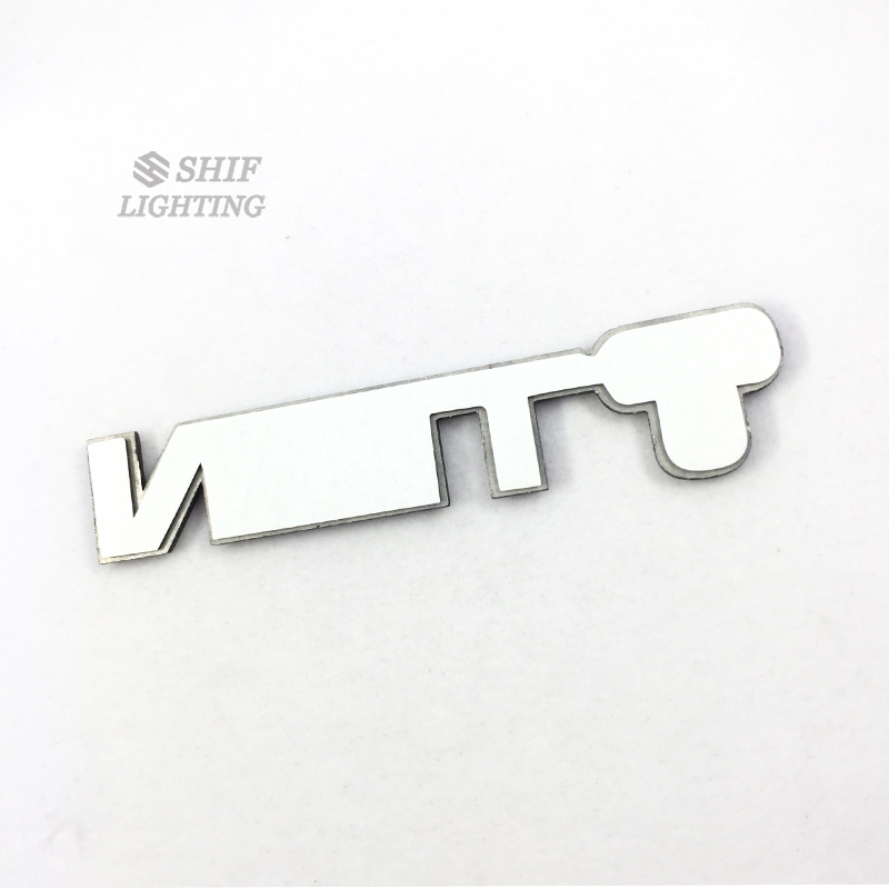 1Pc Stiker Emblem / Badge Motif Logo tein Bahan Metal untuk Bagasi Belakang Mobil