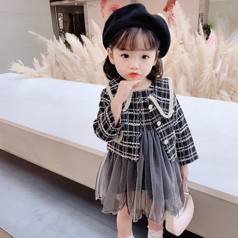 LittleAaron DRESS CHOAHEYO VEST EBV Baju Dress Anak Perempuan Import