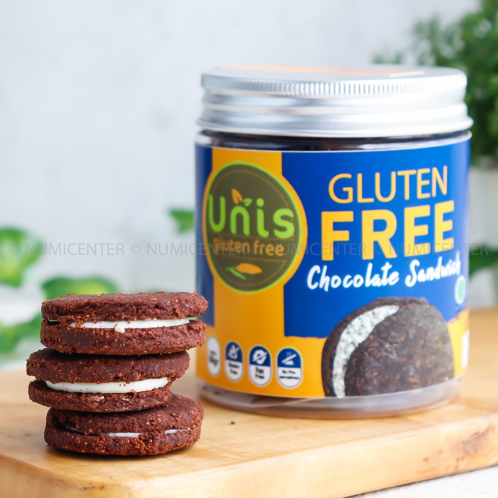 

88G CHOCOLATE SANDWICH COOKIE egg free gluten free - UNIS GLUTEN FREE