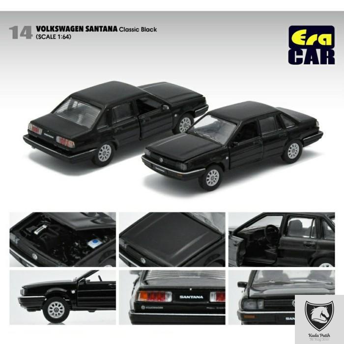 Era Car 1/64 Volkswagen Santana Vw Classic Black By Eastern