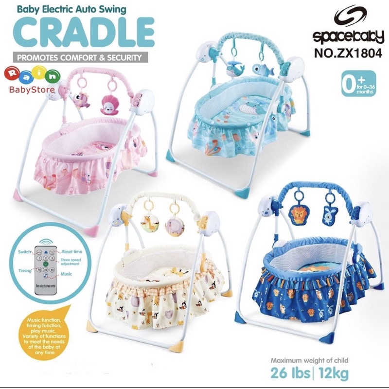 Ayunan bayi elektrik spacebaby cradle