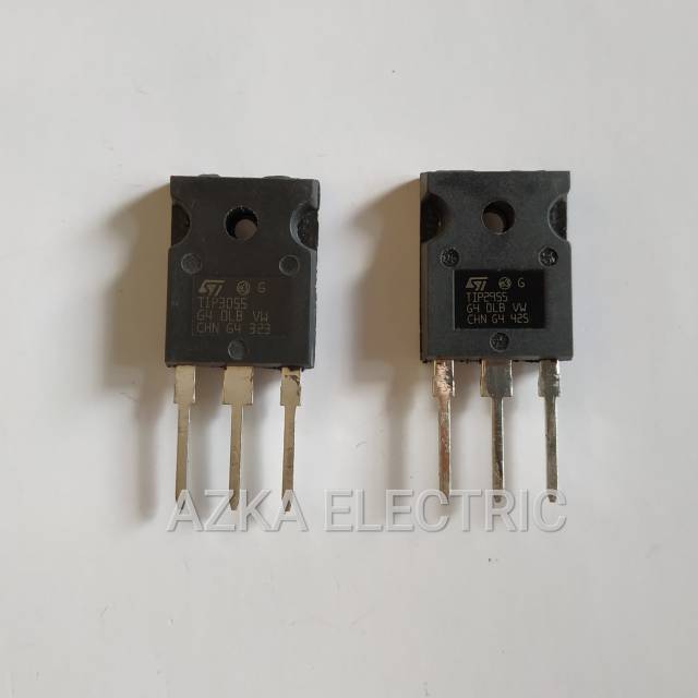 Transistor TIP 2955 &amp; TIP 3055 Merk ST KW1