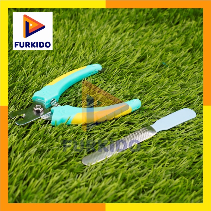 Richu Pet Nail Clipper Gunting Kuku Kucing Anjing 1 Set Gunting Kikir