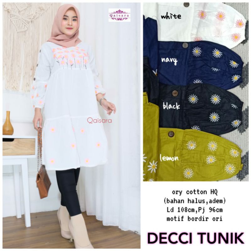 Ready√√ Decci Tunik by Qaisara