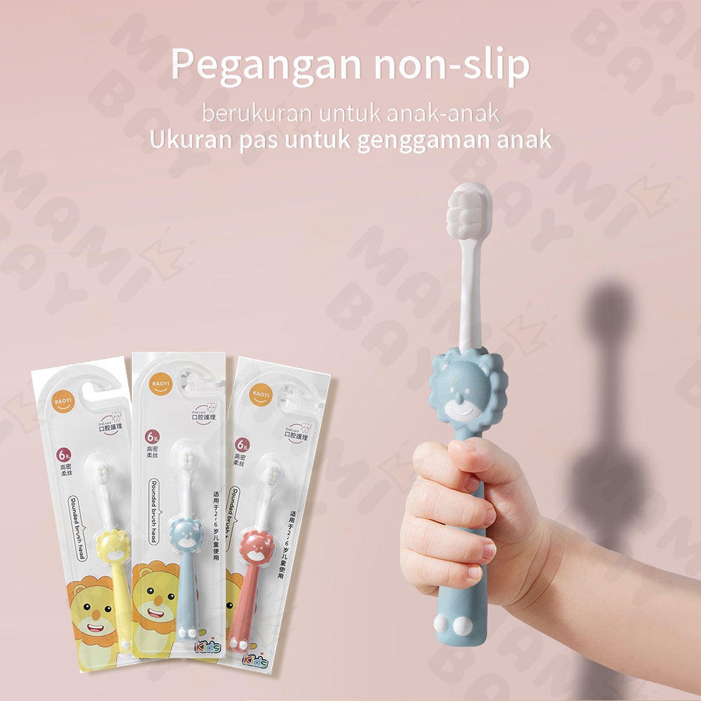 Mamibayi Sikat gigi anak bayi lembut baby toothbrush dengan sikat lidah