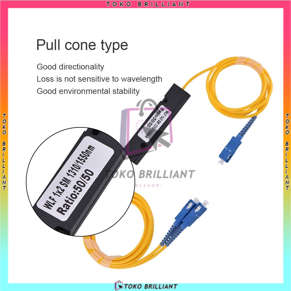 [Bisa Bayar dilokasi] SC Kabel Fiber Optik Splitter 1: 2