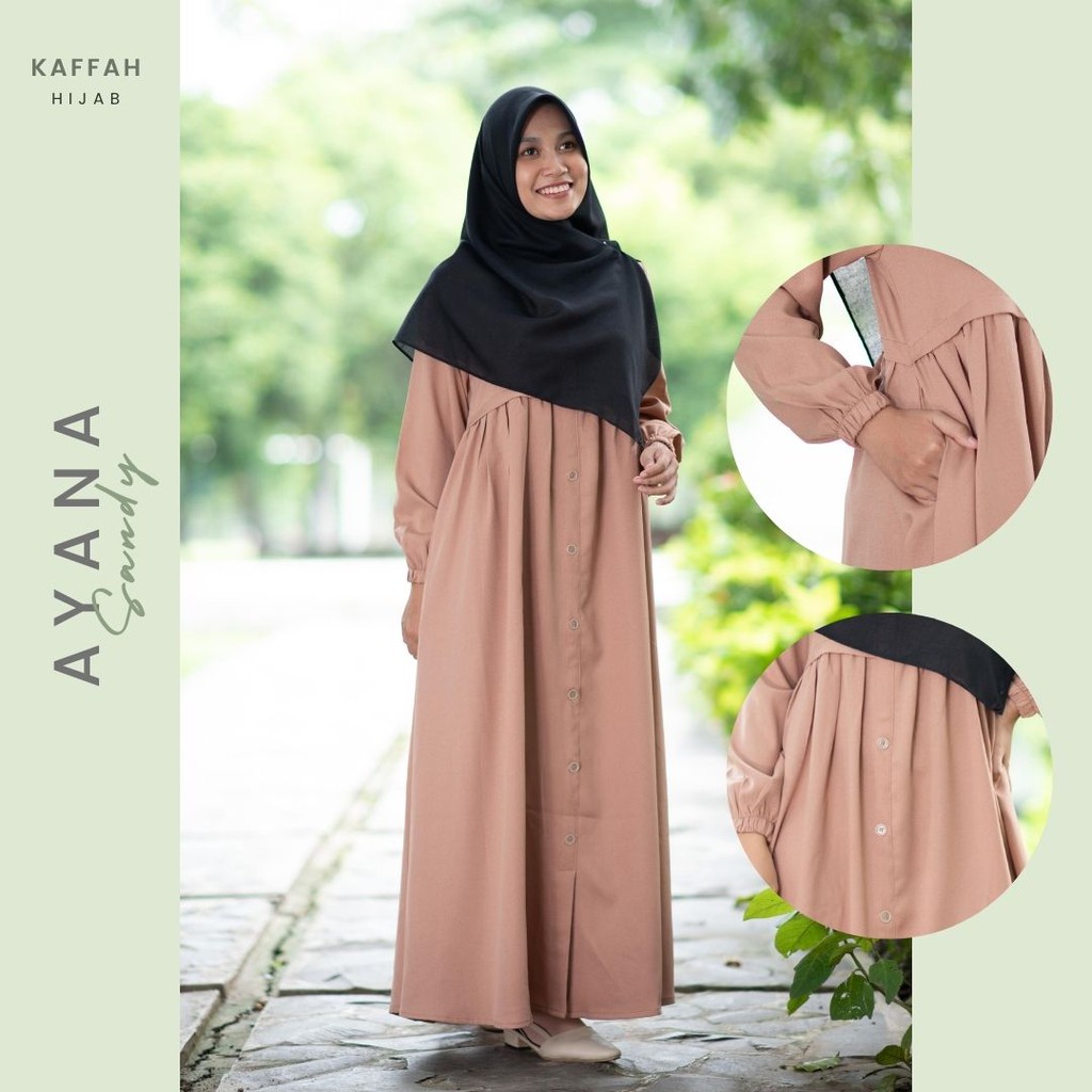 Kaffah Hijab | Dress Gamis Syari | Ayana Sandy