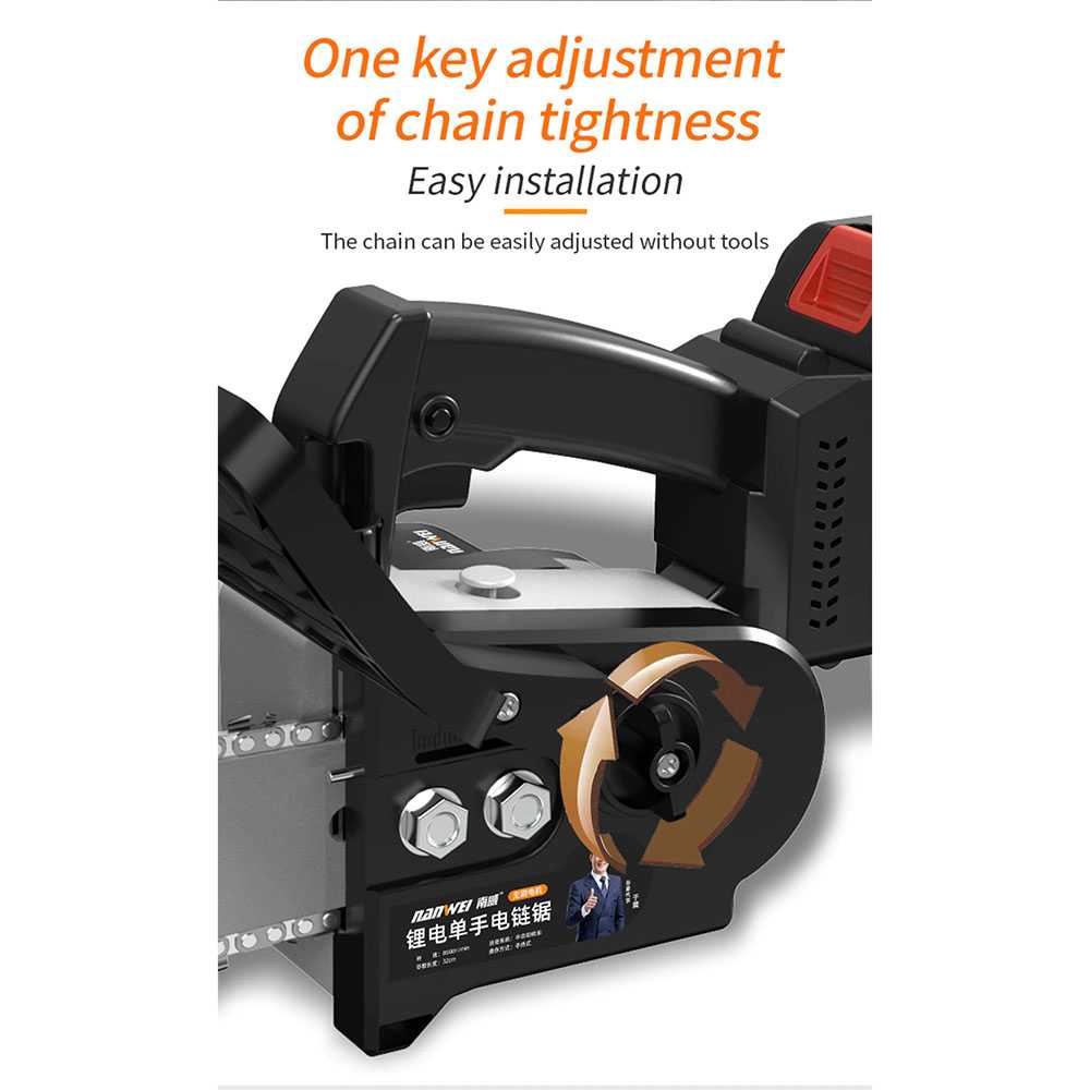 (BISA COD) RVOSTR NANWEI Gergaji Mesin Cordless Chainsaw - 398tV