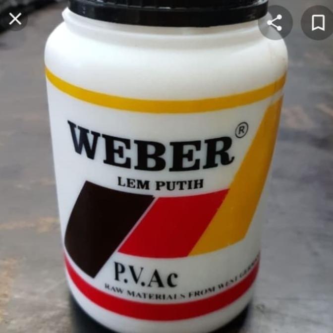 monggo] Lem Weber putih Botol. lem kayu, lem wallpaper. coraltex