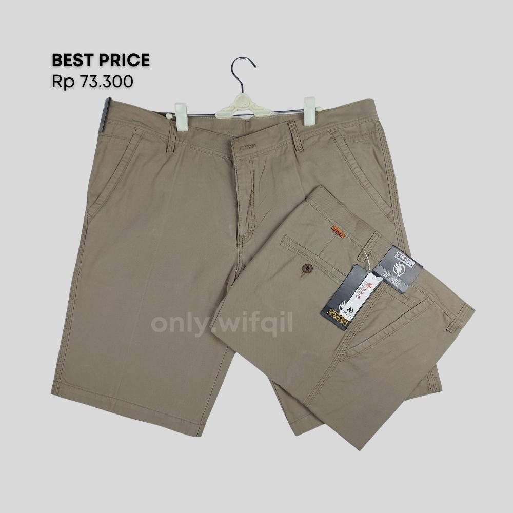 [COKLAT] CELANA PENDEK PRIA CHINO PREMIUM DICKER ORIGINAL