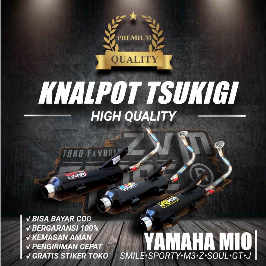 Knalpot sugigi Mio Soul Karbu Sporty Smile Mber Gledek Parah inlet 38