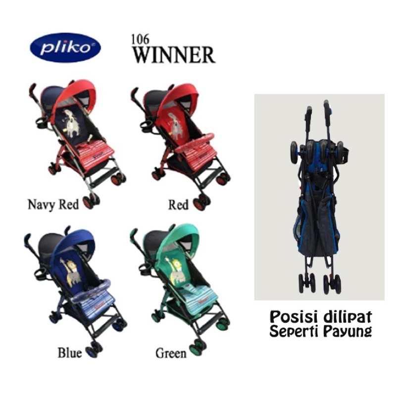 Makassar - Baby Stroller Pliko 107 Techno Buggy / Kereta Dorong Bayi Pliko Murah